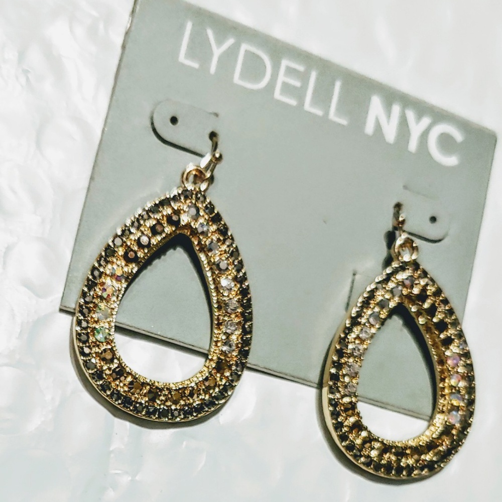 Crystal Pave Teardrop Earrings